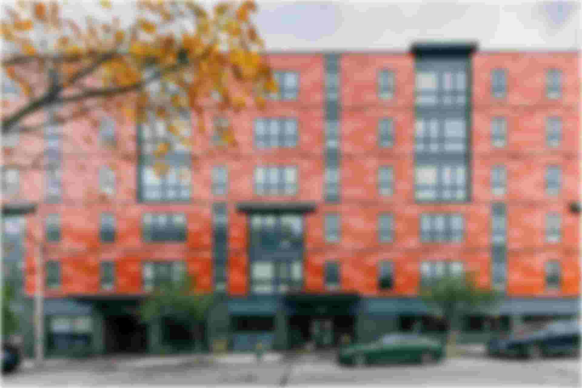 A photo of Chestnut Commons from across the street.